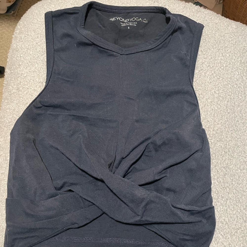 Beyond yoga space dye cropped tank